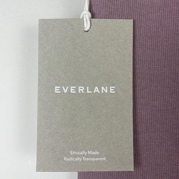 Everlane The Seamless Legging Ribbed Light Purple Size Medium/Large New - Picture 6 of 9